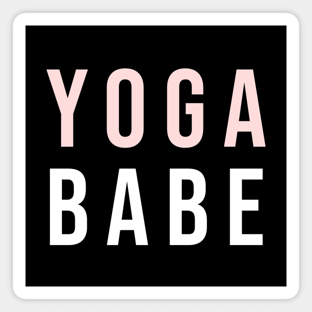 Yoga Babe Magnet by Human_Pretzel